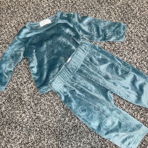 Rene Rofe Baby Blue Smiley Face Outfit